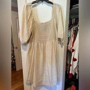 Perfectly Priscilla Dress. Cream colored. Size 2x